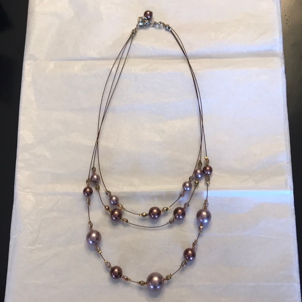 Lilac Pearl Necklace